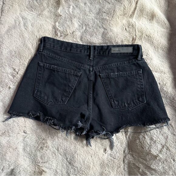 GRLFRND black denim 100% cotton distressed shorts - Picture 6 of 9